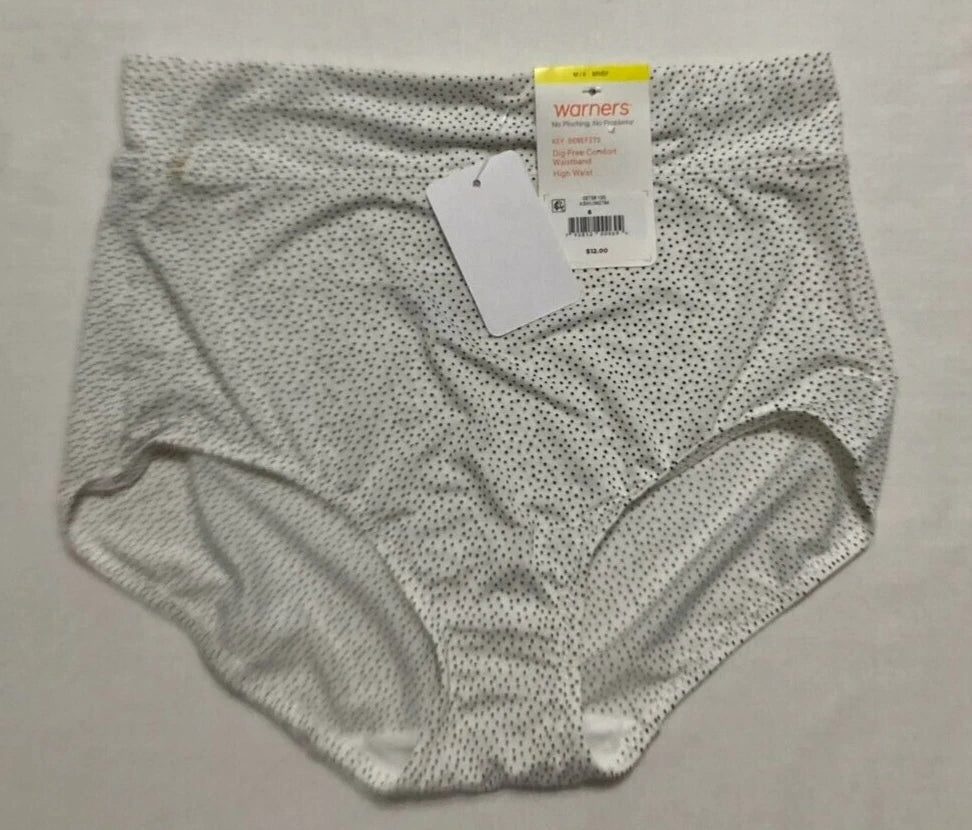 NWD Warner's Comfort Waist Microfiber Modern Brief Panty White 6