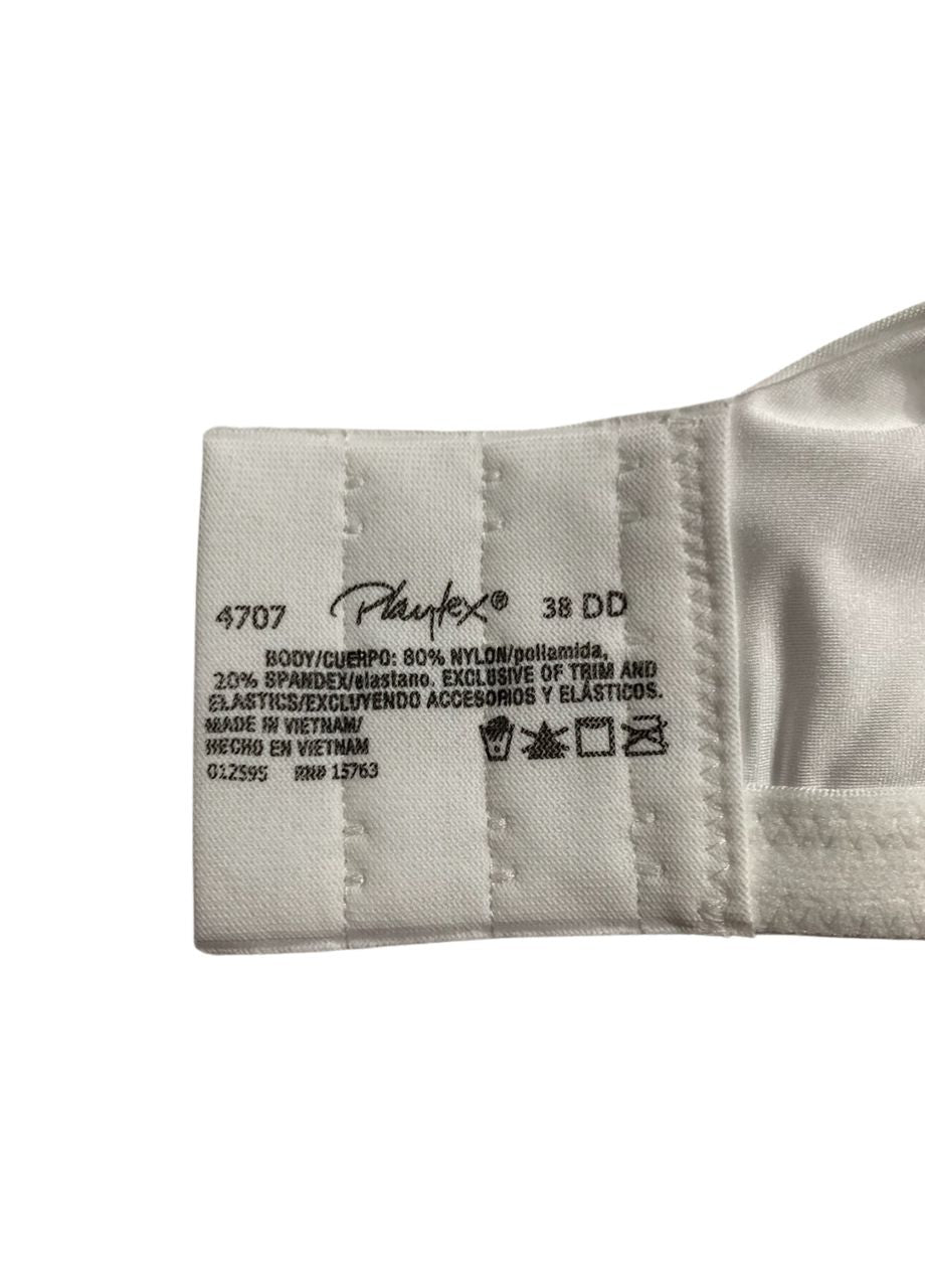PLAYTEX Full-coverage T-shirt Bra for Full Figures WHITE 38DD
