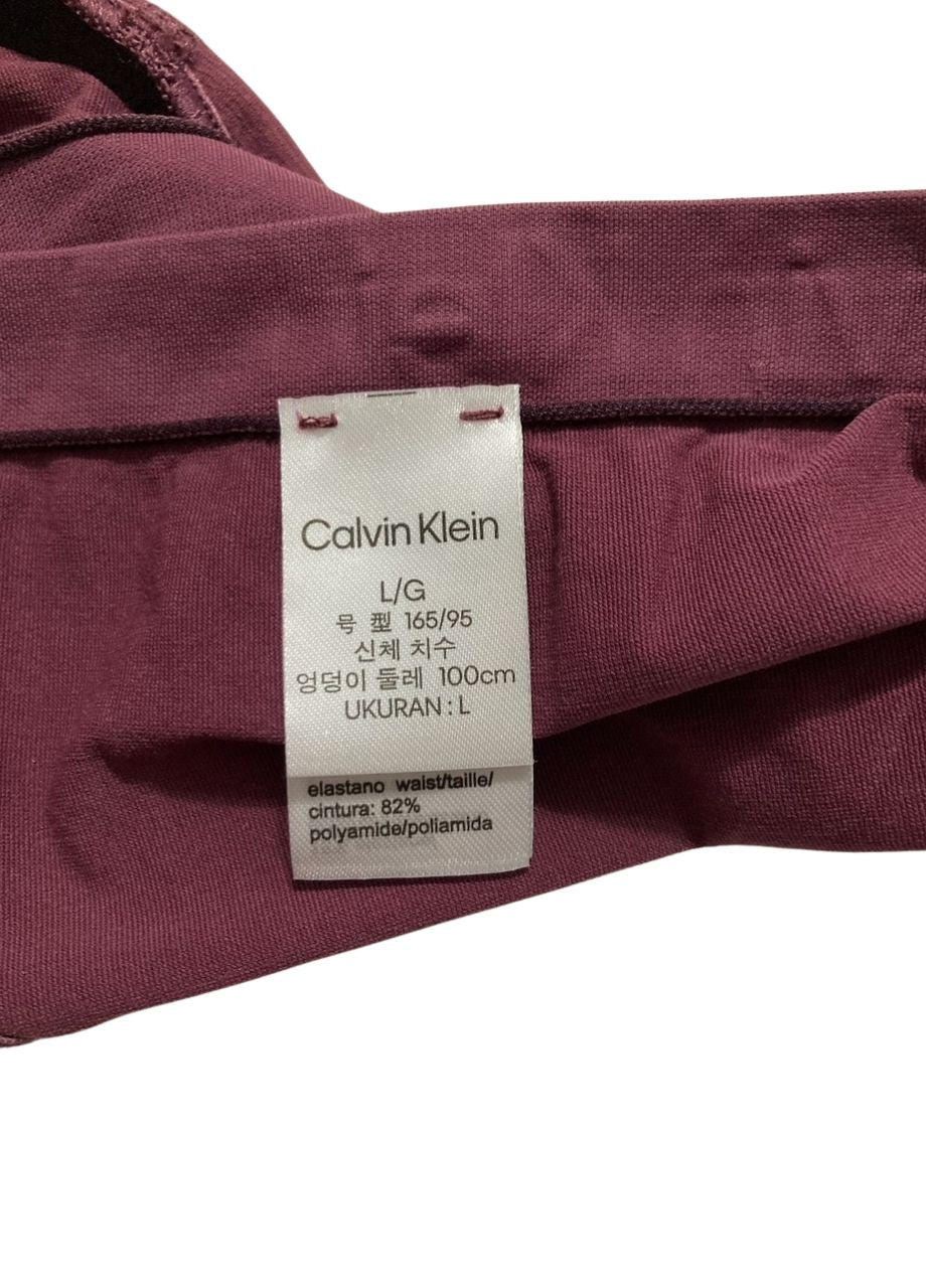 CALVIN KLEIN Bonded Flex Bikini MAUVE WINE L