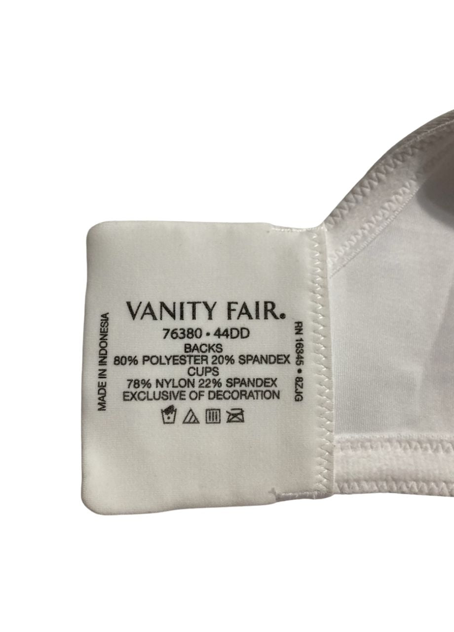 VANITY FAIR Full Figure Beauty Back Smoothing Bra STAR WHITE 44DD