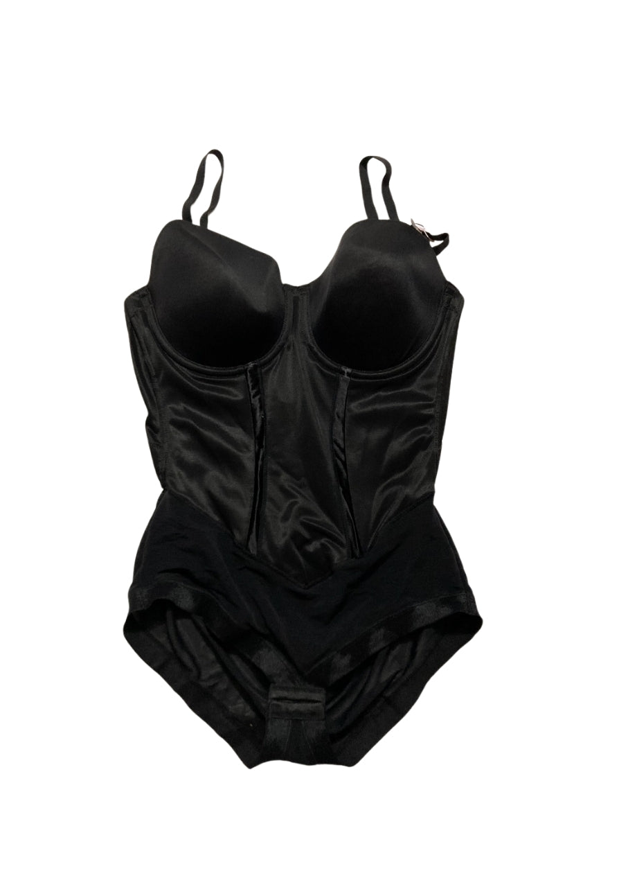 MAIDENFORM Shaper With Built-in Bra & Anti-static shapewear bodysuits BLACK 36D
