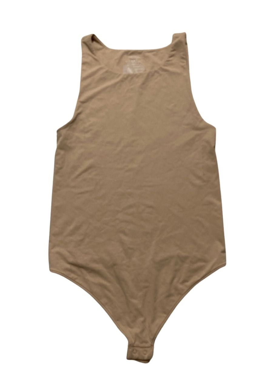 NWD STATE OF DAY Seamless Thong Bodysuit BEIGE XL