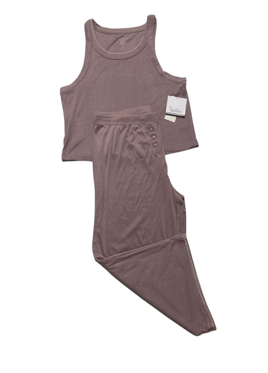 ROUDELAIN 2 Piece Ribbed Lounge Set LAVANDER XL