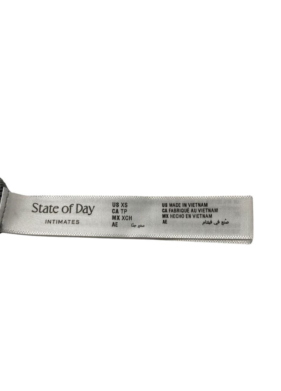 STATE OF DAY Lace panites PEWTER HEATHER XS