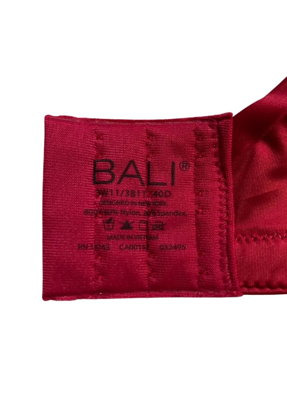 BALI Underwire Bra, One Smooth U Full-Coverage SCARLET BERRY 40D