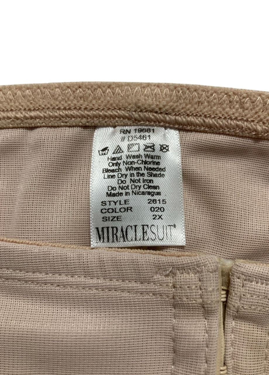 MIRACLESUIT Flexible Waist Cincher Shaperware NUDE 2XL