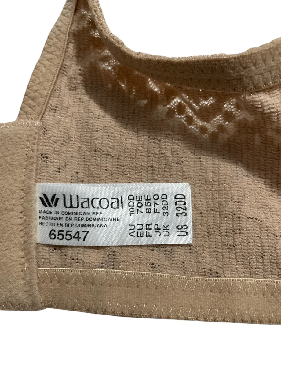WACOAL Halo Lace Unlined Full Coverage Underwire Bra TOAST 32DD