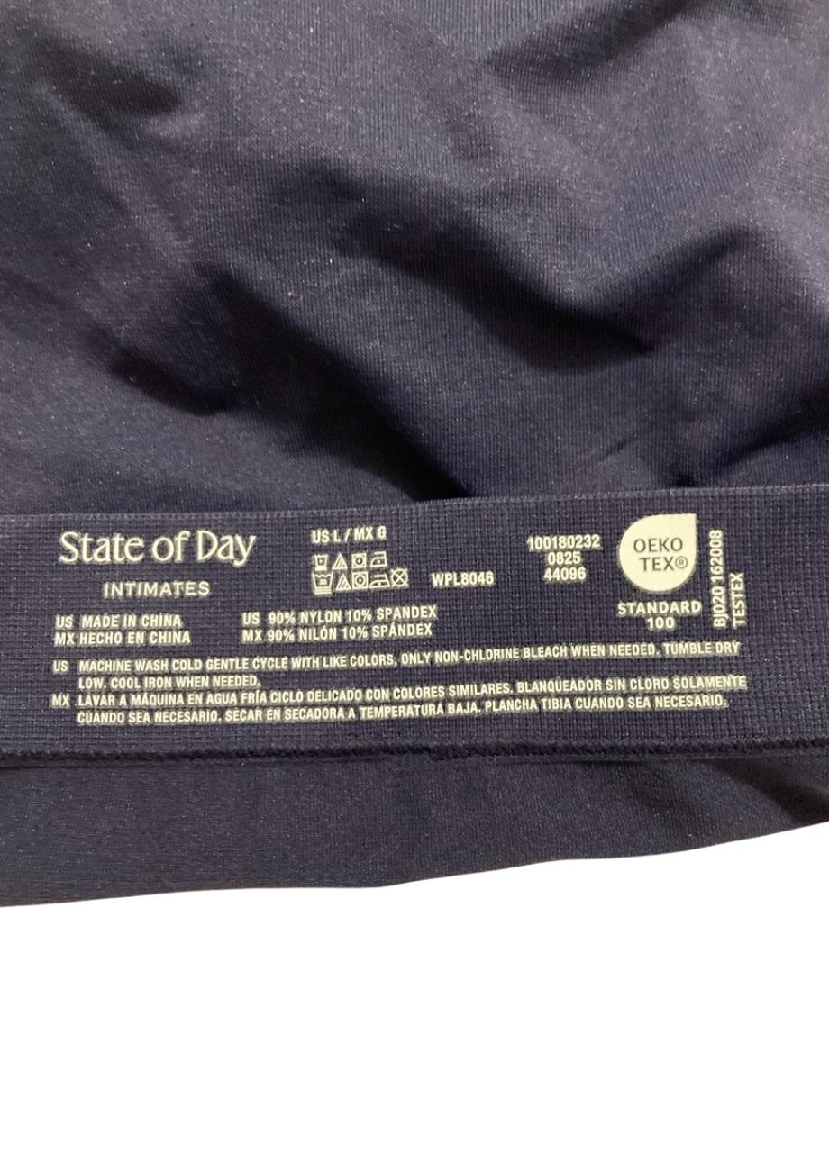 STATE OF DAY Seamless High-cut Underwear NAVY DAWN L
