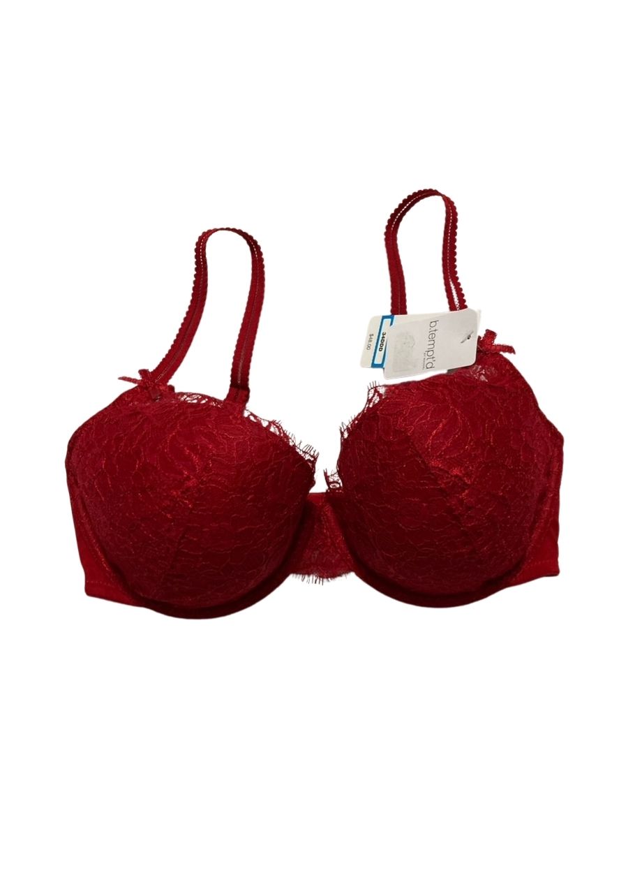 B.TEMPT´D Lace Demi Contour Underwire Bra RED 34DDD