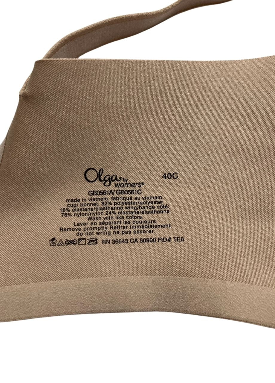 OLGA No Side Effects Underwire Contour Bra TOASTED ALMOND 40C