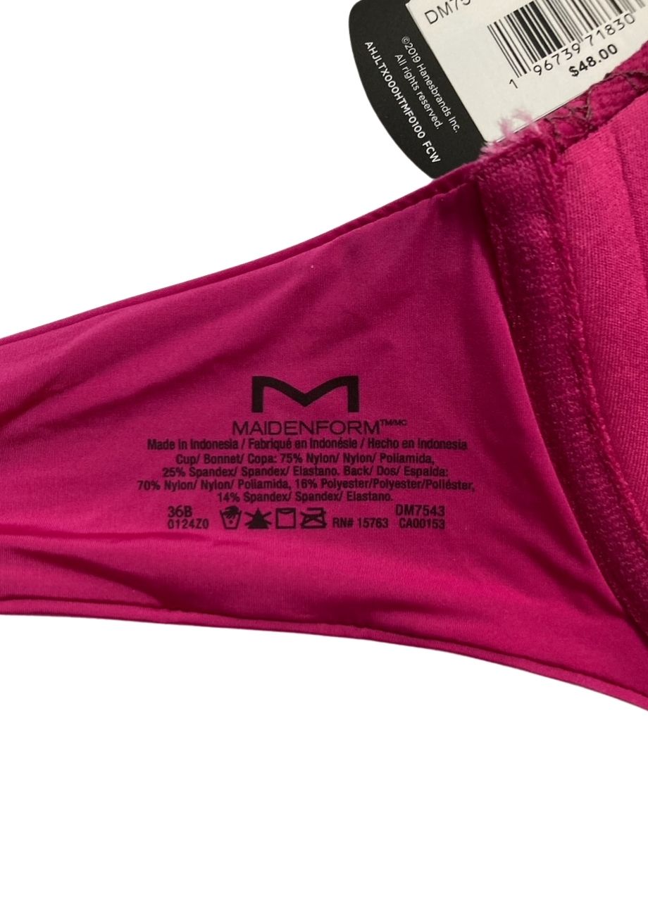 MAIDENFORM Tailored Demi T-Shirt Bra PURPLE 36B