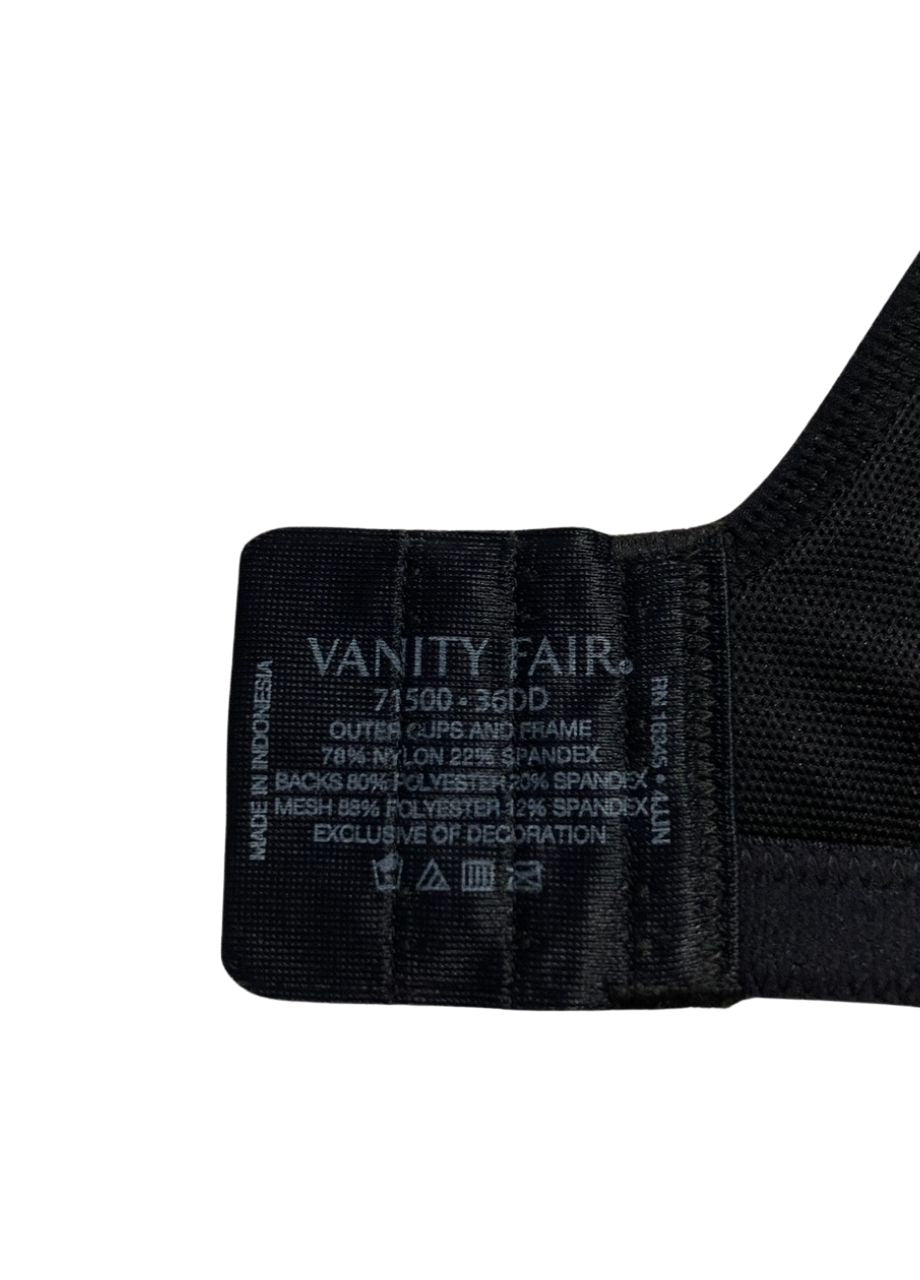 VANITY FAIR Medium Impact Sports Bras BLACK 36DD