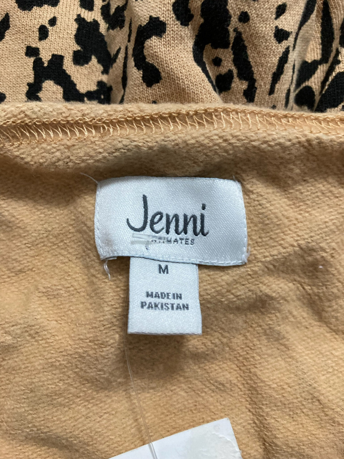 Jenni Cotton French Terry Lounge Only Top Animal Print M