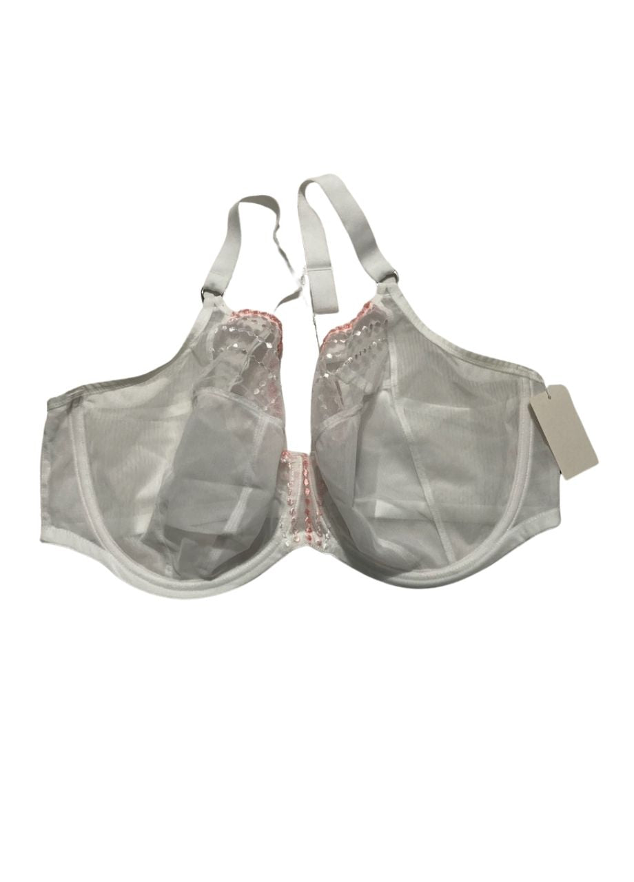 ELOMI Matilda Underwire Plunge Bra WHITE 42G