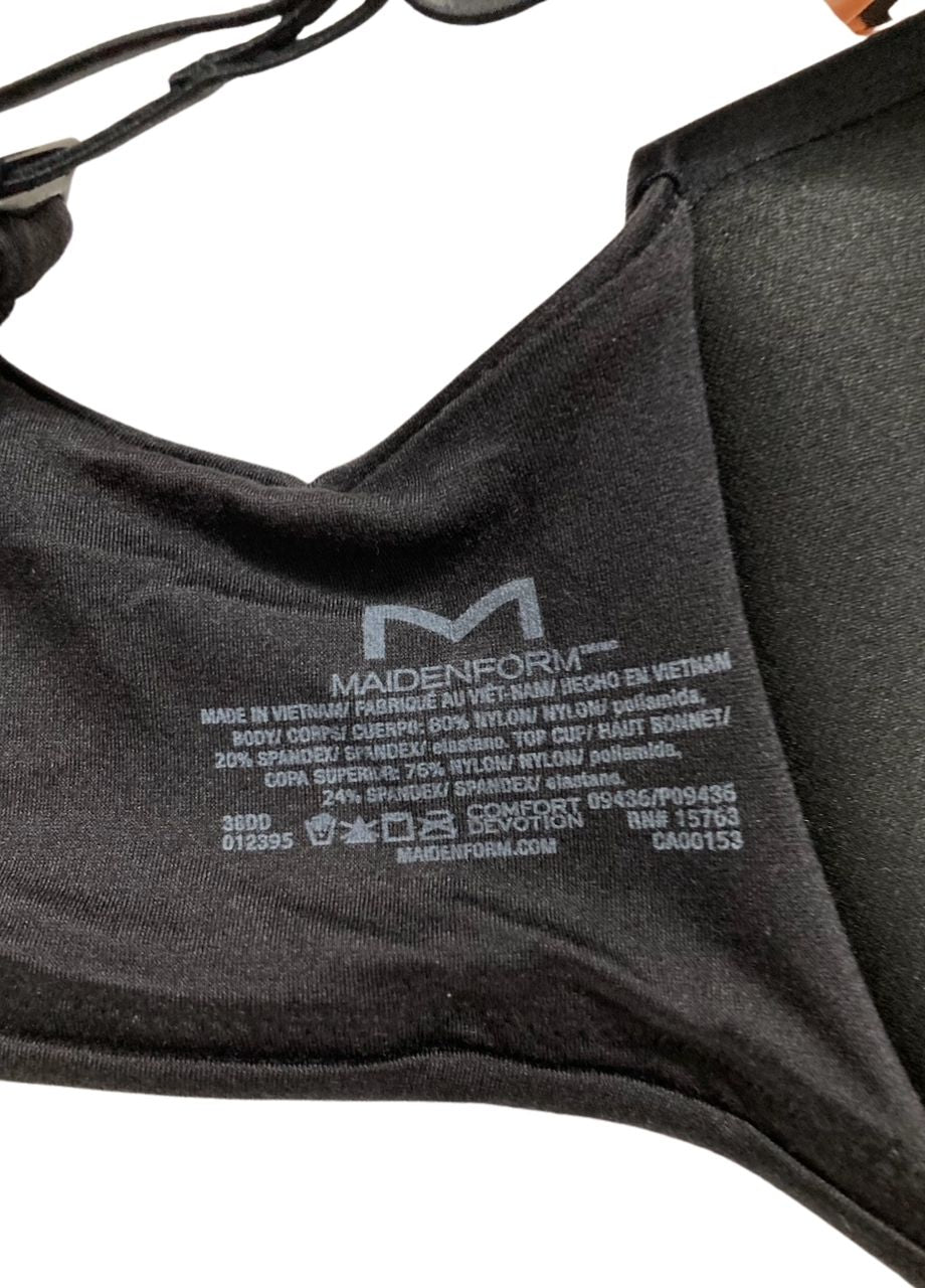 MAIDENFORM Comfort Devotion Underwire Bra, Convertible T-shirt Bra BLACK 38DD