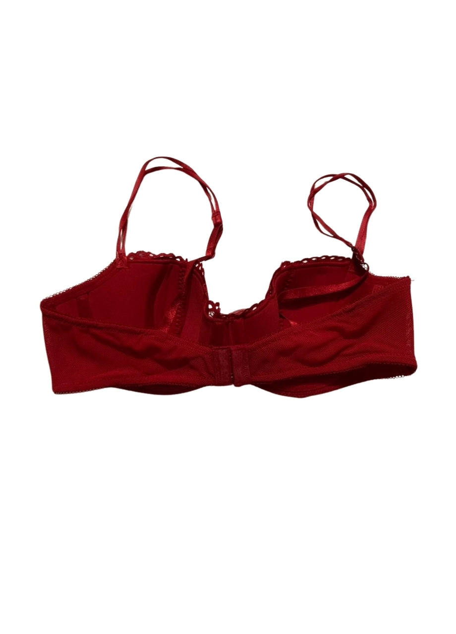 B.TEMPT´D Ciao Bella Lightly Padded Balconette Underwire Bra RED 38B