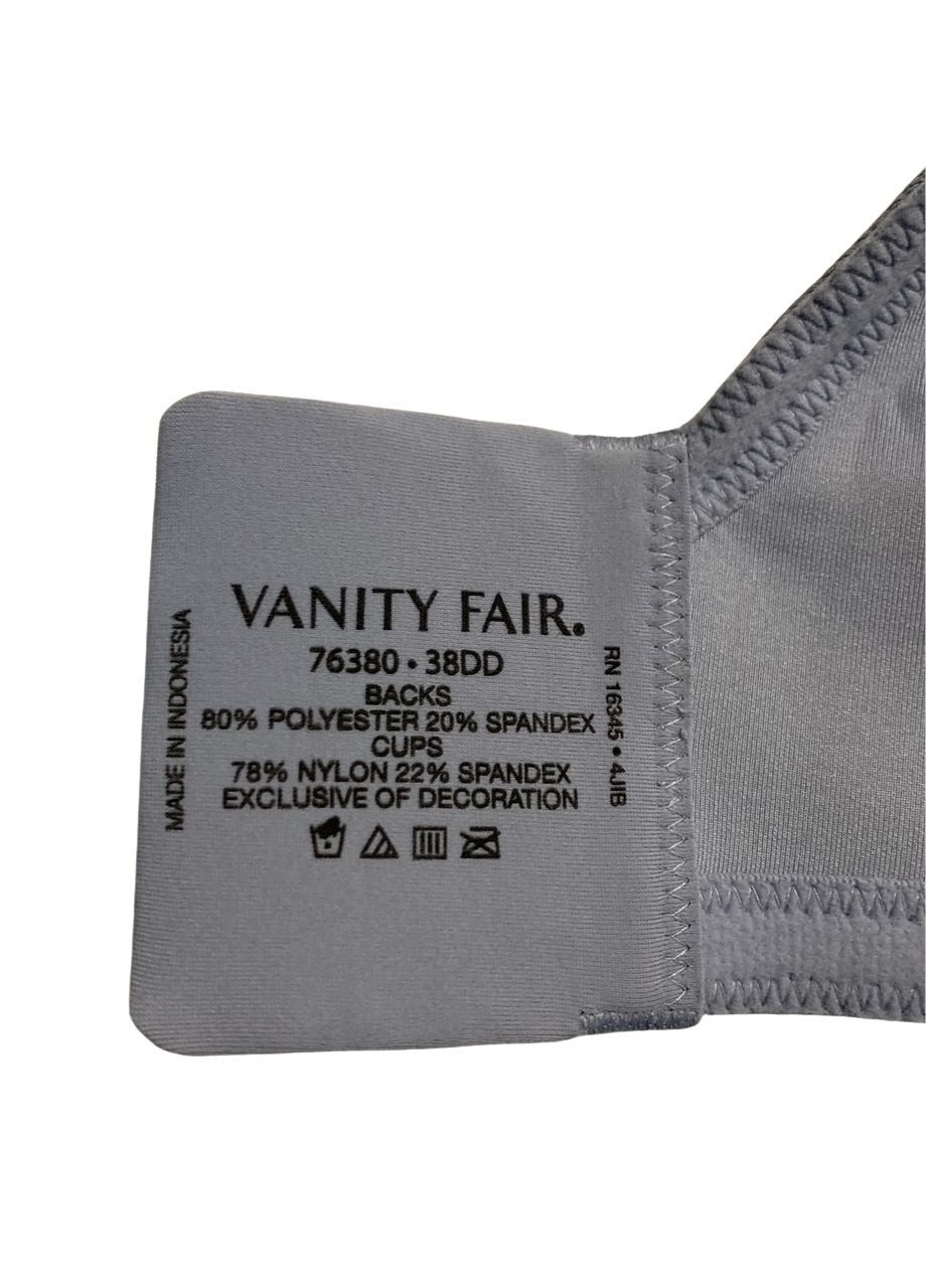 VANITY FAIR Beauty Back Full Figure Underwire Bra ROMANCE BLUE 38DD