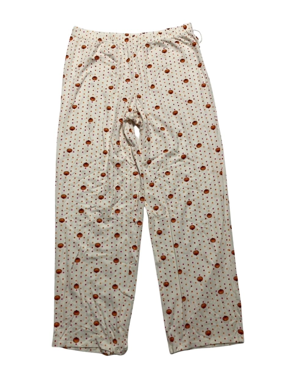 CUDDL DUDS Long Sleeve Notch Collar Top and Long Pants Pajama Set IVORY M
