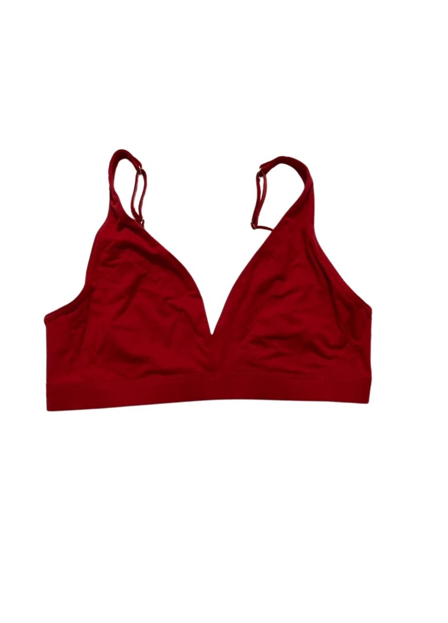 STATE OF DAY Cotton Blend Bralette RED S