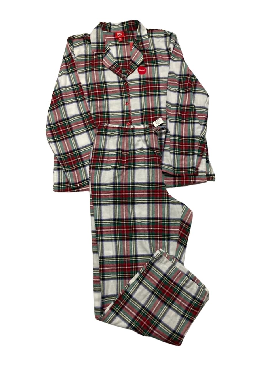 FAMILY PJS Stewart Cotton Plaid Pajamas Set MULTICOLOR XL