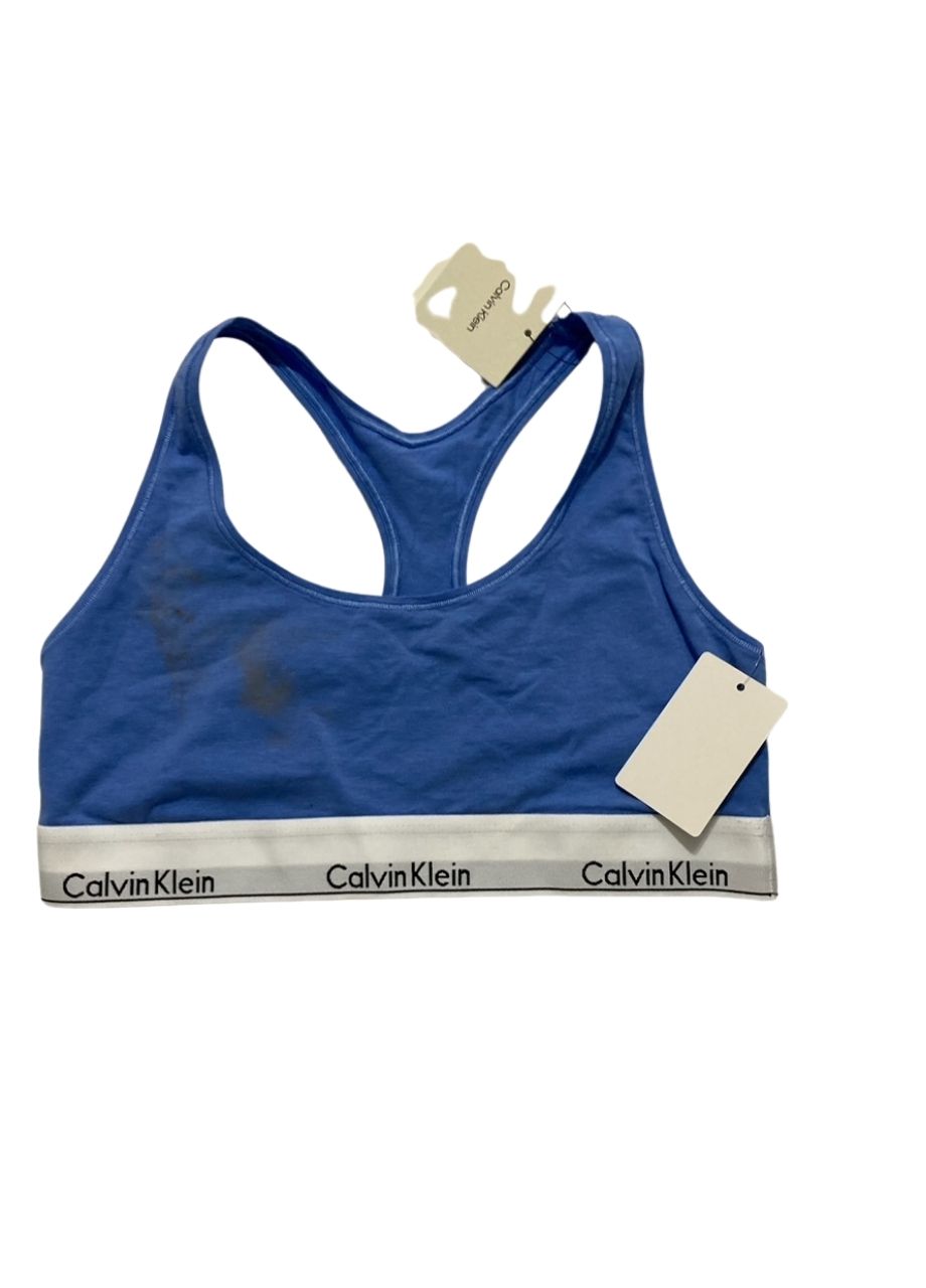 NWD CALVIN KLEIN Modern Cotton Unlined Wireless Bralette GLACIER L