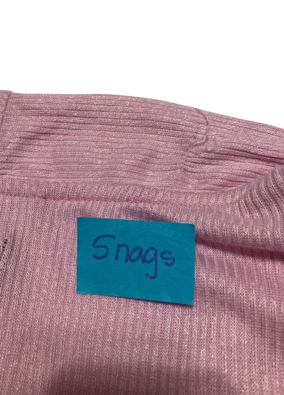 NWD GAPBODY Long-Sleeve Ribbed Belted Robe PINK XL