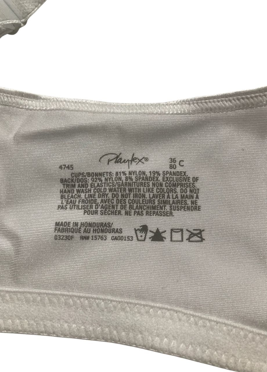 PLAYTEX 18 Hour Plus-Size Bras Available WHITE 36C
