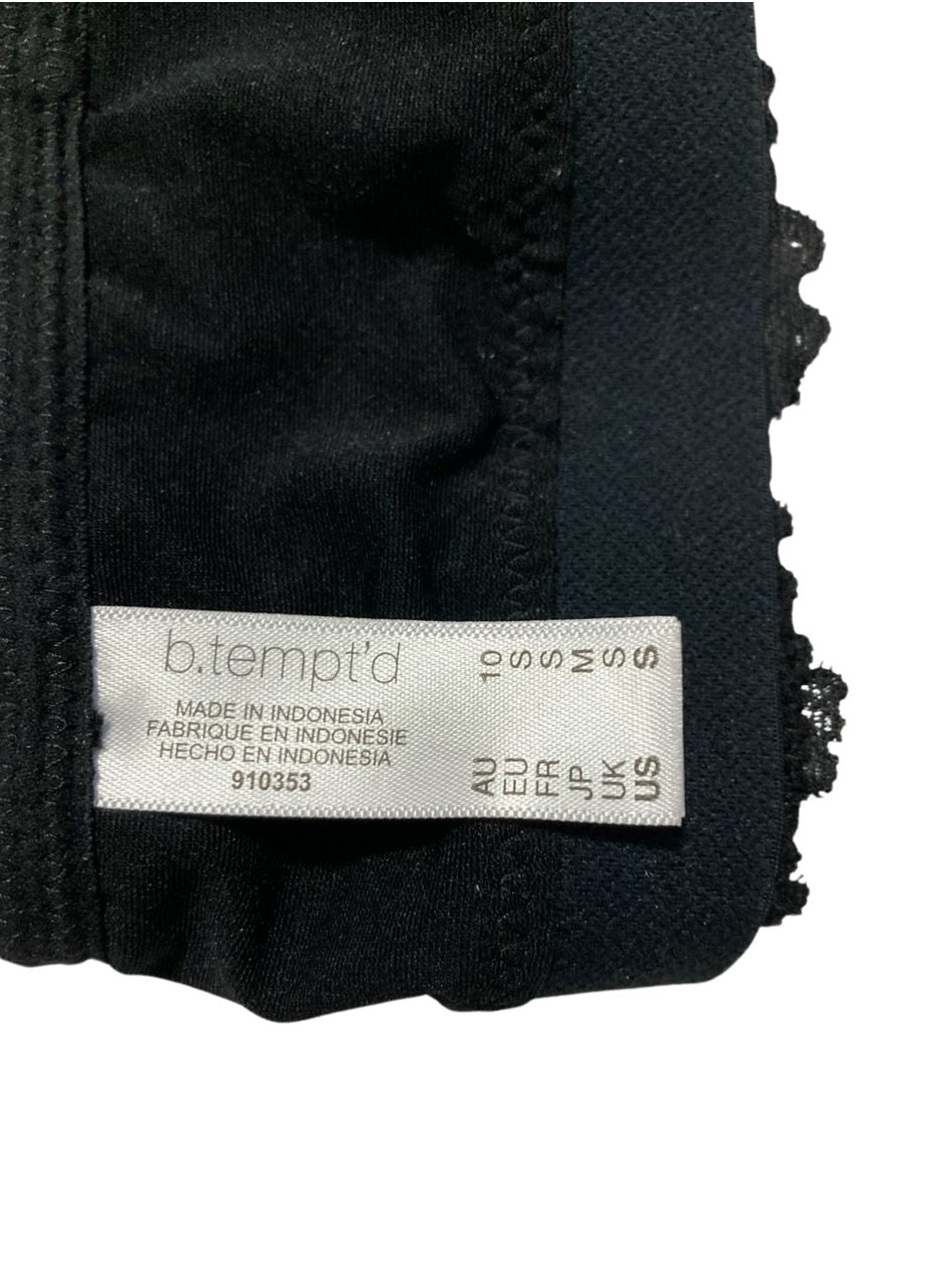 NWD B.TEMPT'D Lace Unlined Adjustable Strap Bralette BLACK S