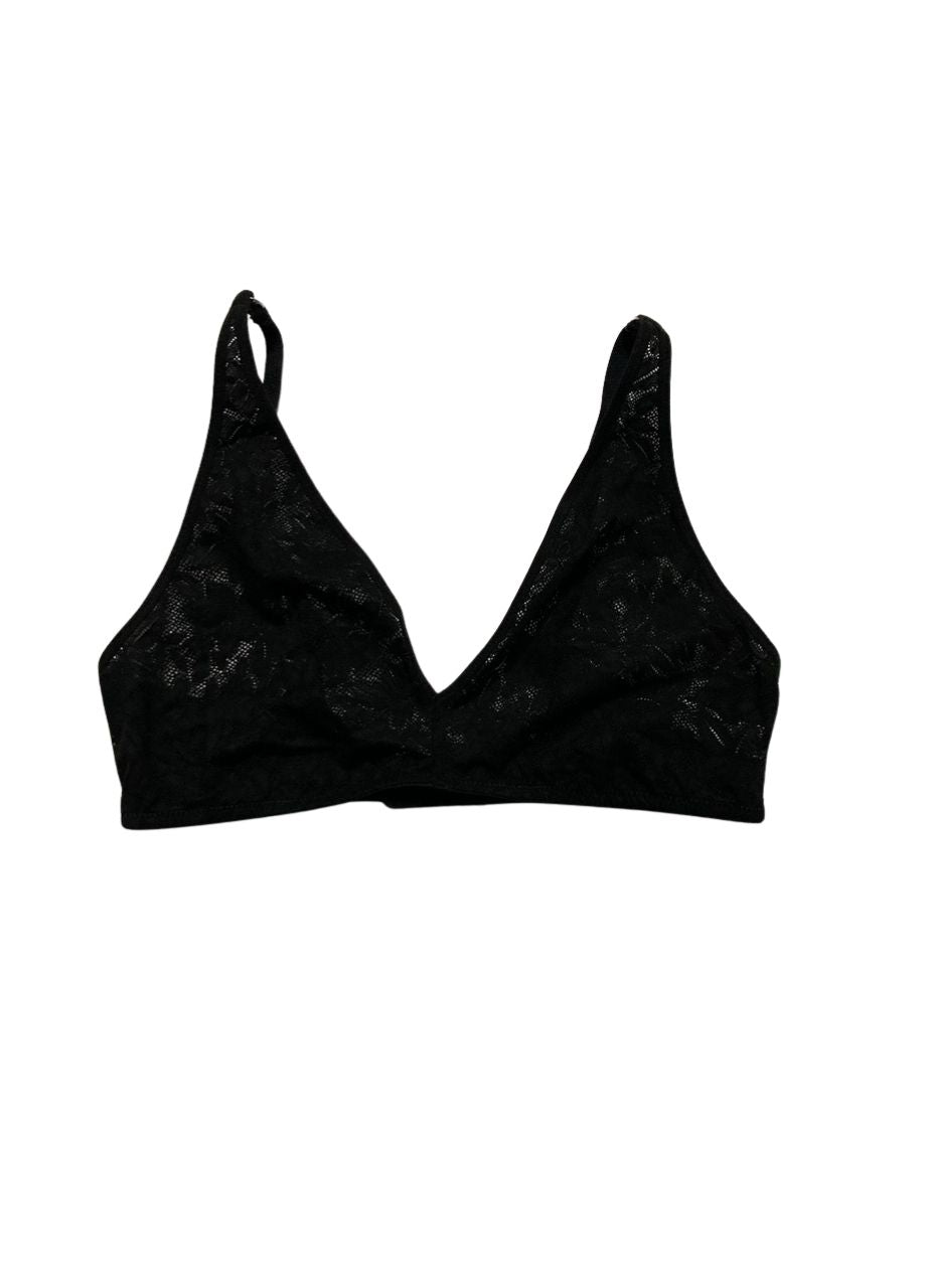 STATE OF DAY Mesh Lace Bralette BLACK S