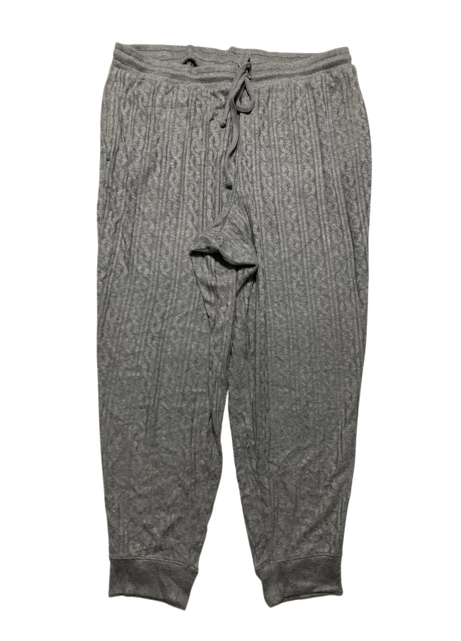 STATE OF DAY Packaged Chenille Sweater & Pant Set GRAY 2X