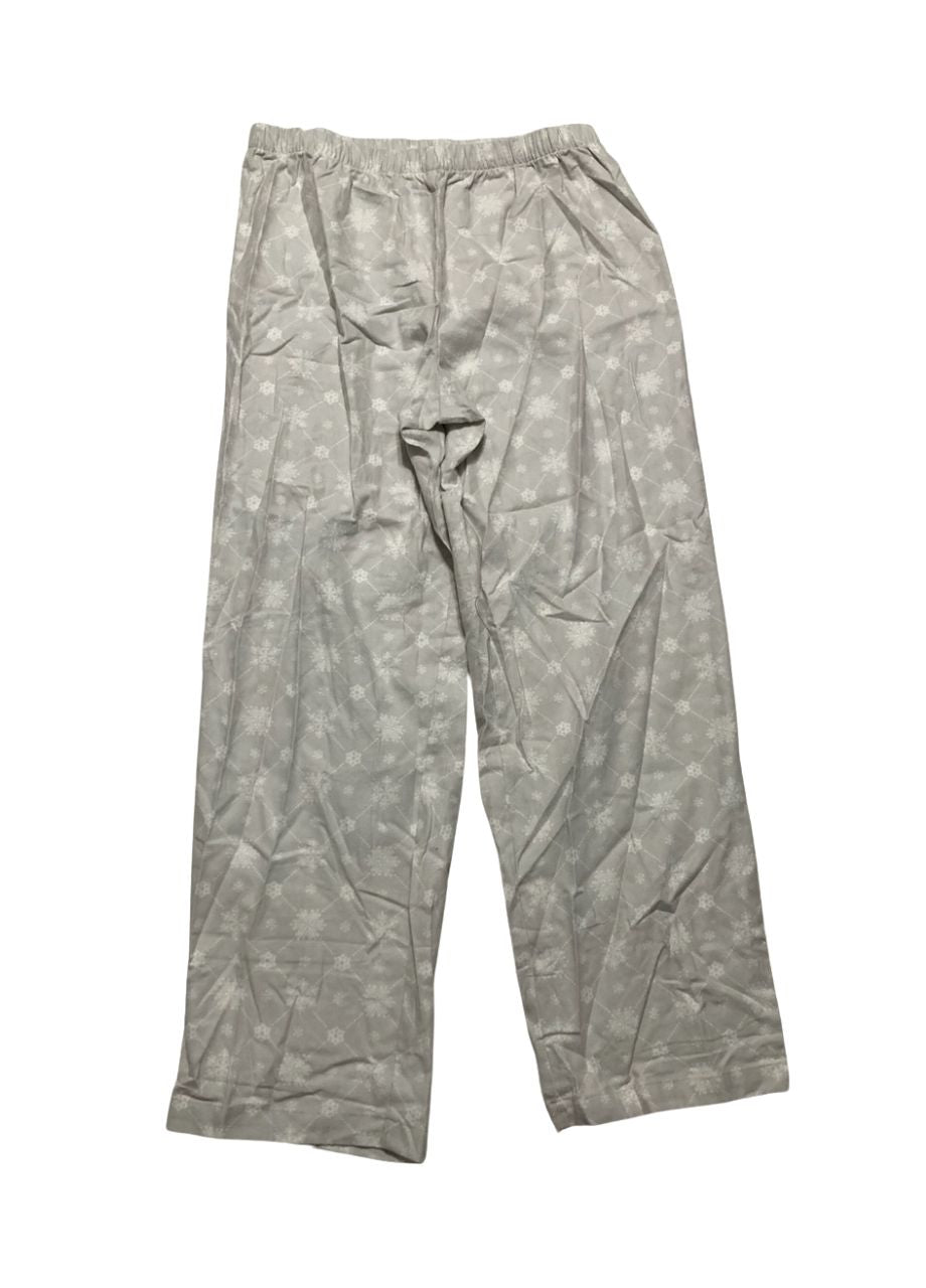 CHARTER CLUB Notch Collar Pajama Set GRAY L