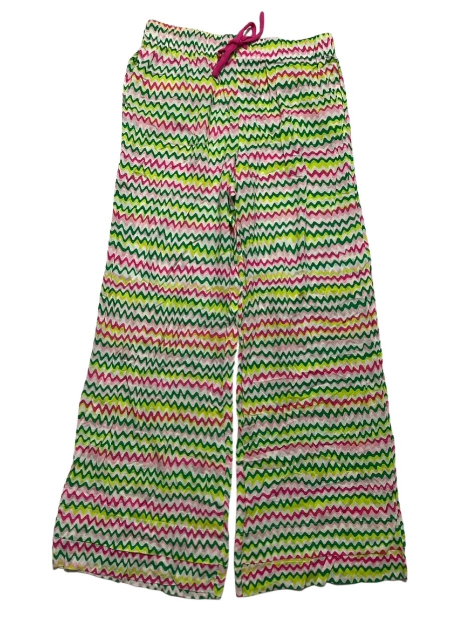 SANCTUARY 2-Pc. Printed Ruffled Pajamas Set GREEN S