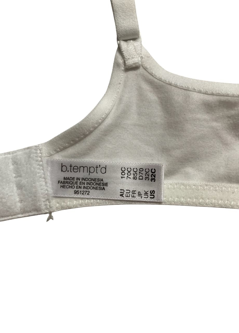 B.TEMPT´D Cotton to a Tee Scoop Underwire Bra WHITE 32C