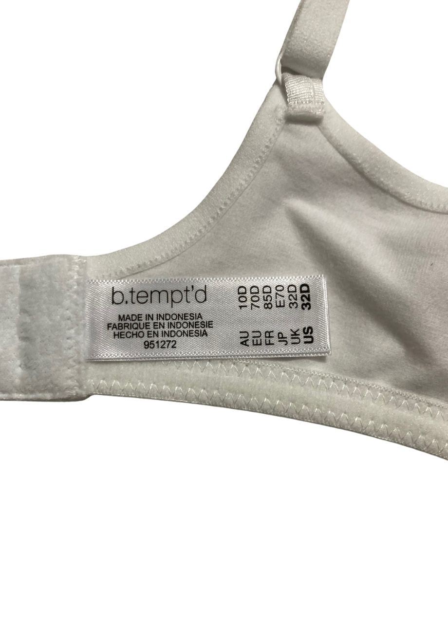 B.TEMPT´D Cotton to a Tee Scoop Underwire Bra WHITE 32D