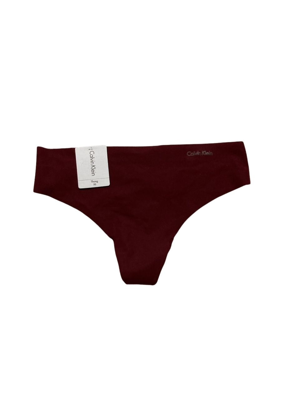 CALVIN KLEIN Invisibles Hipster RED WINE XS