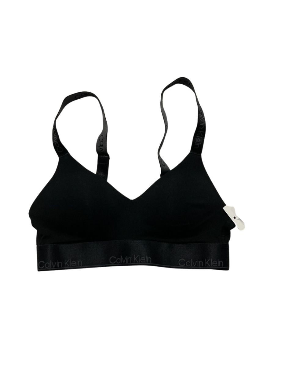 CALVIN KLEIN Modern Cotton Holiday Lightly Lined Bralette BLACK S