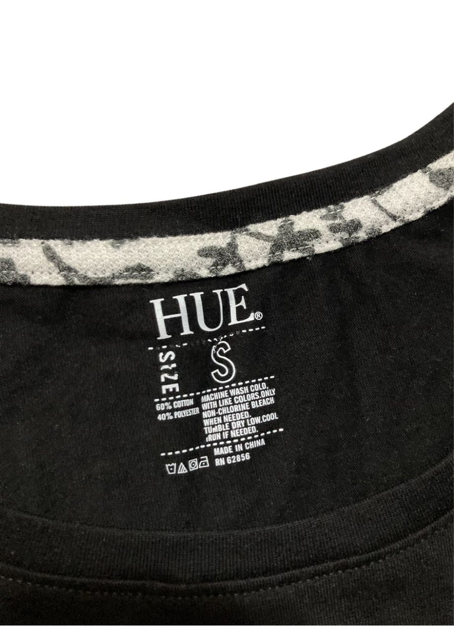 HUE Super Soft Pajama Top BLACK S
