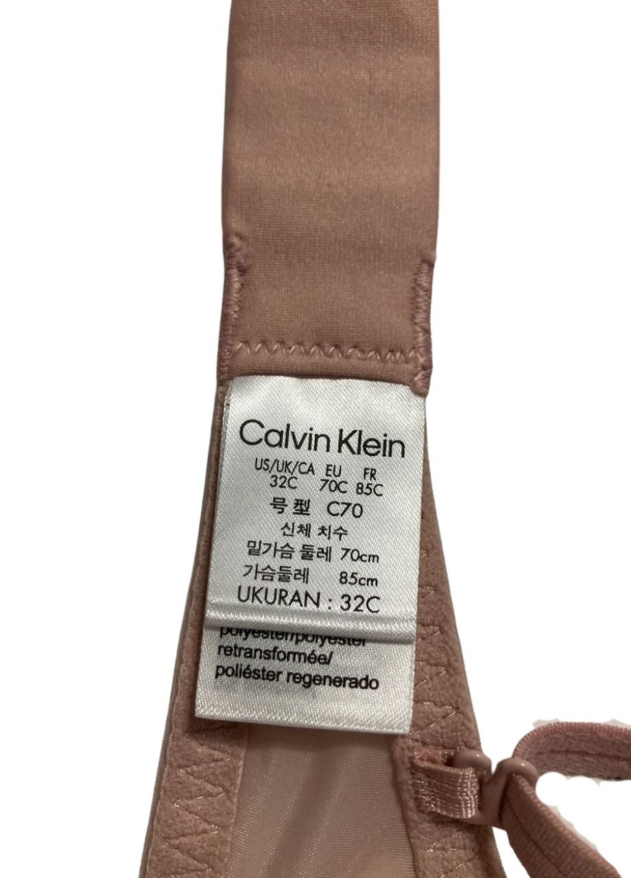 CALVIN KLEIN Sheer Marquisette Lightly Lined Demi Bra SUBBUED 32C