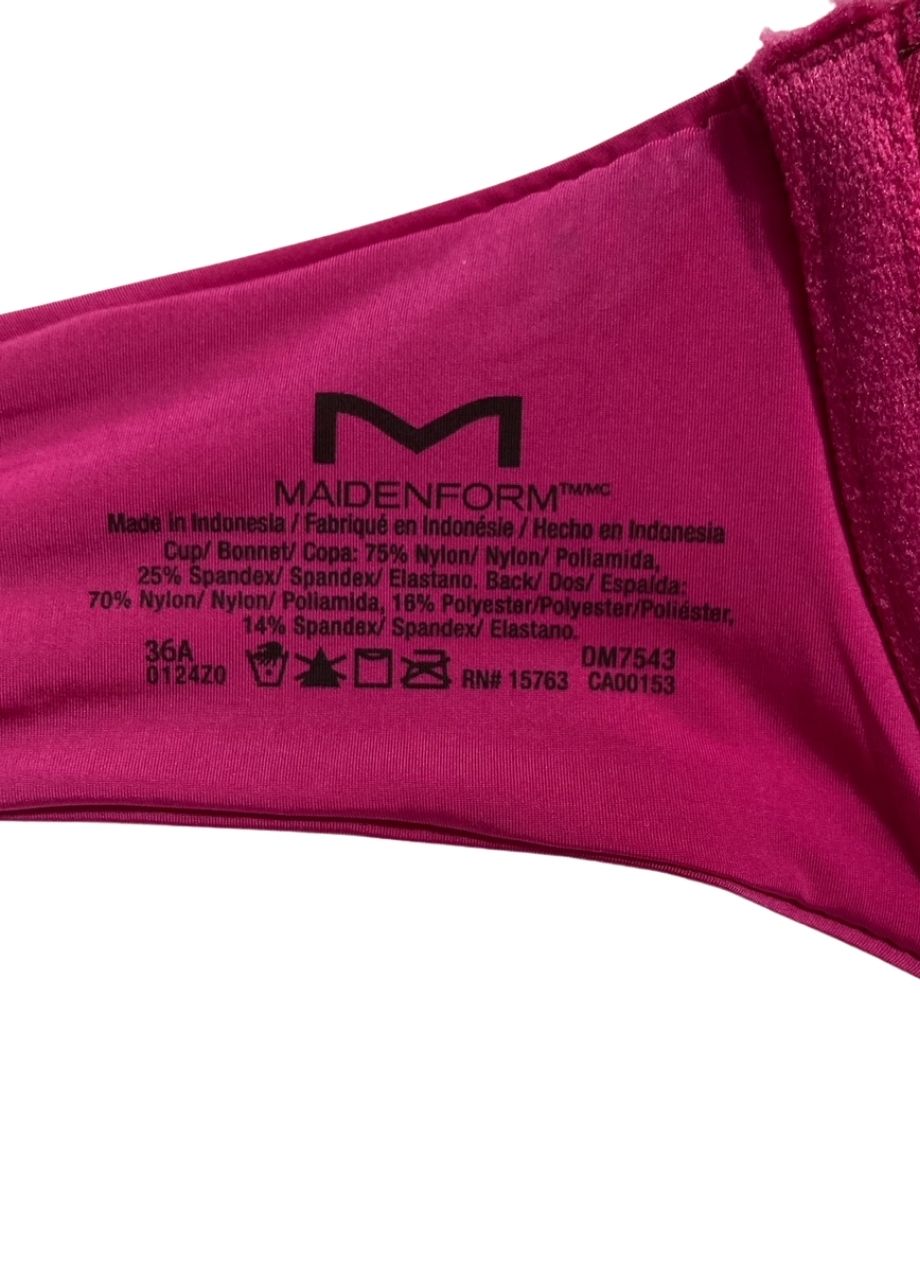 MAIDENFORM Tailored Demi T-Shirt Bra FRESH BERRY 36A
