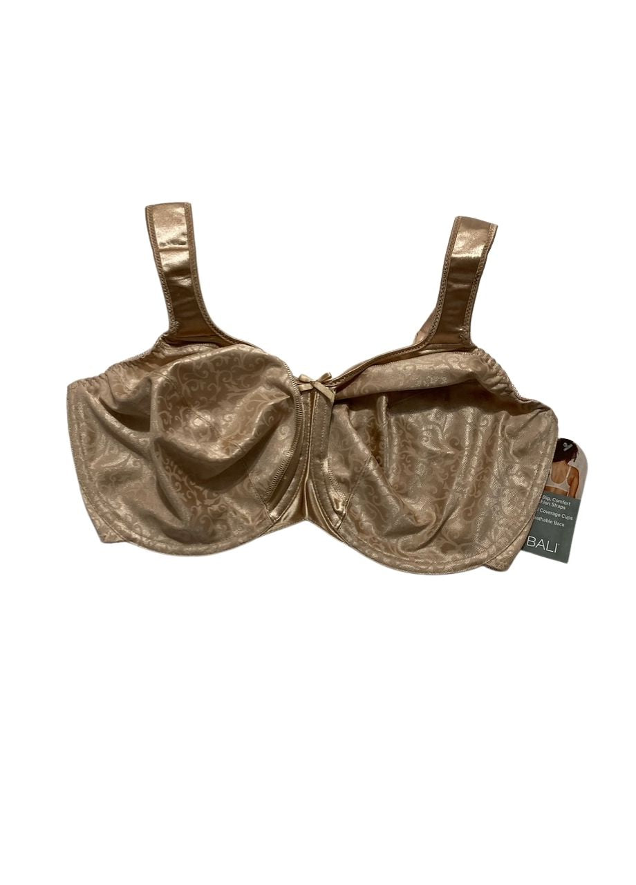 BALI Minimizer Bra, Satin Tracings Underwire Bra BEIGE 36DDD