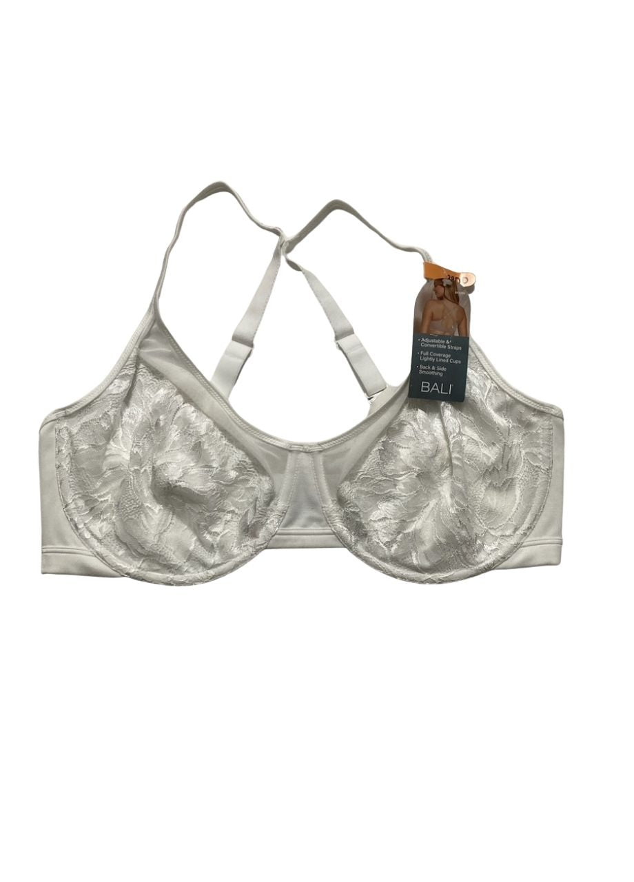 BALI One Smooth U Lace Minimizer Bra WHITE 38DD