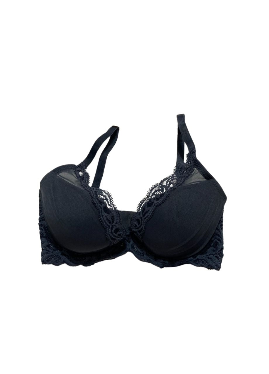NATORI Feathers Lace Plunge T-Shirt Bra BLUE 32D