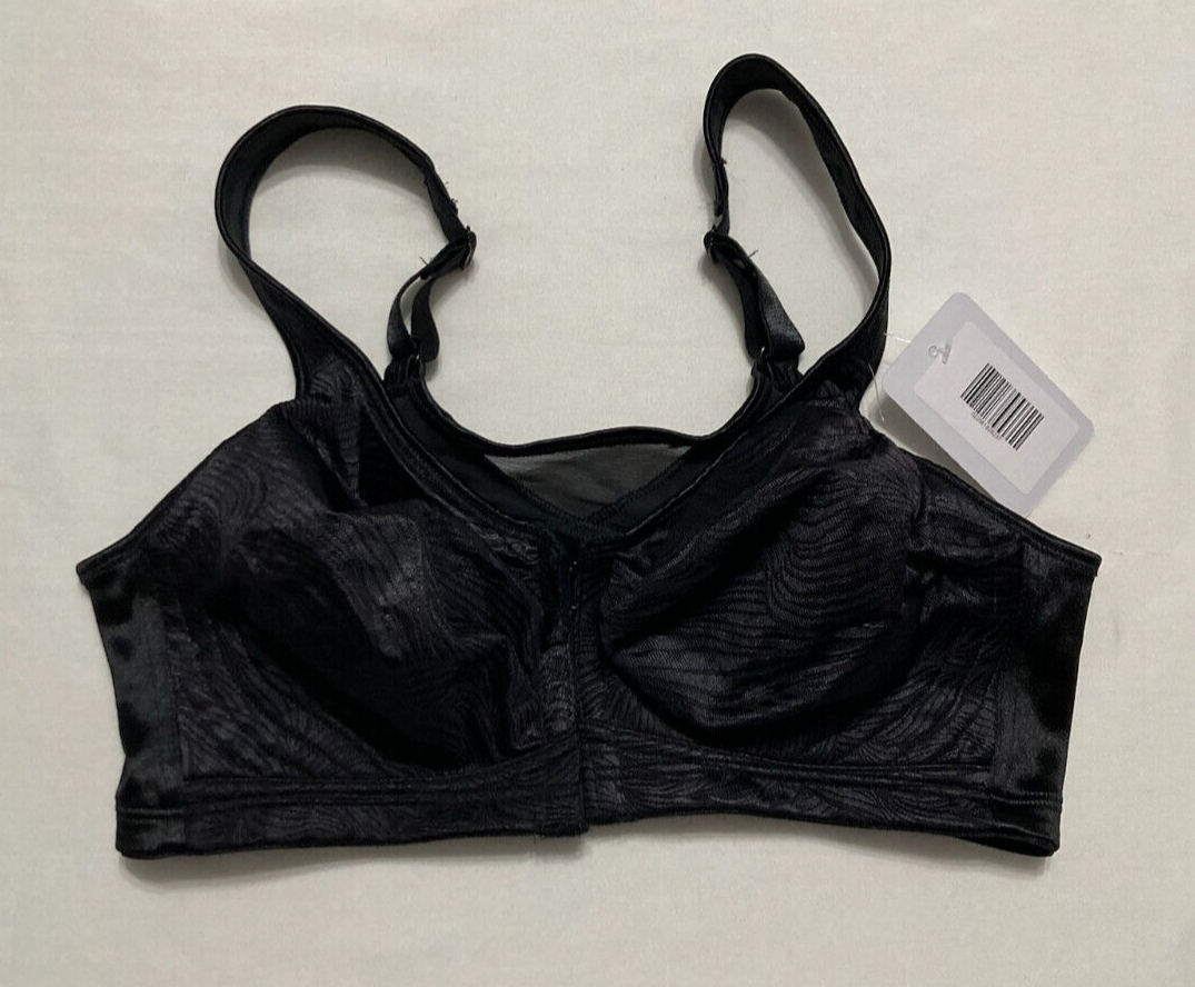 PLAYTEX Smoothing Wirefree Minimizer Bra Black 36C