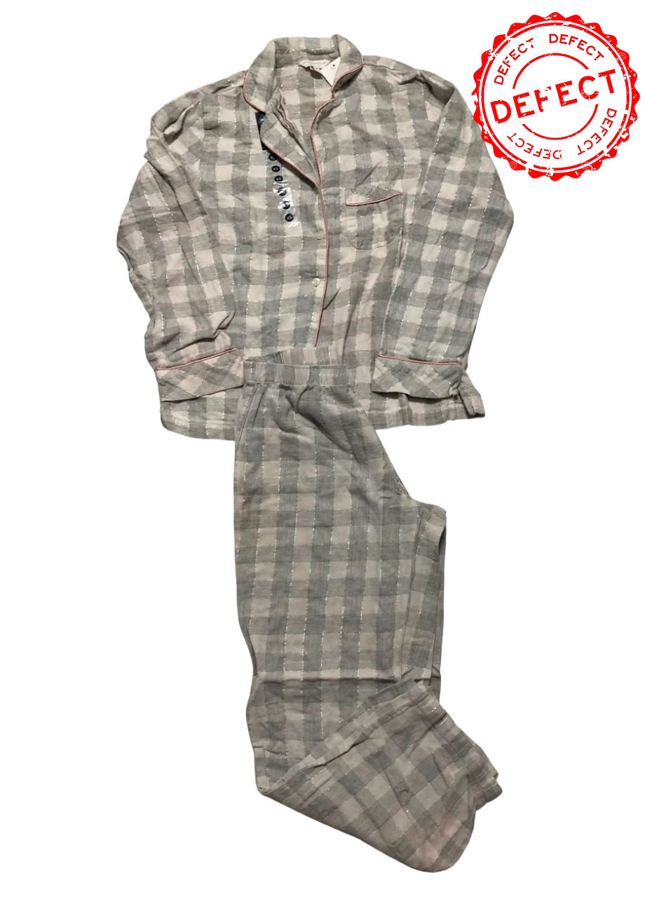 NWD CHARTER CLUB Cotton pajama set GREY XL