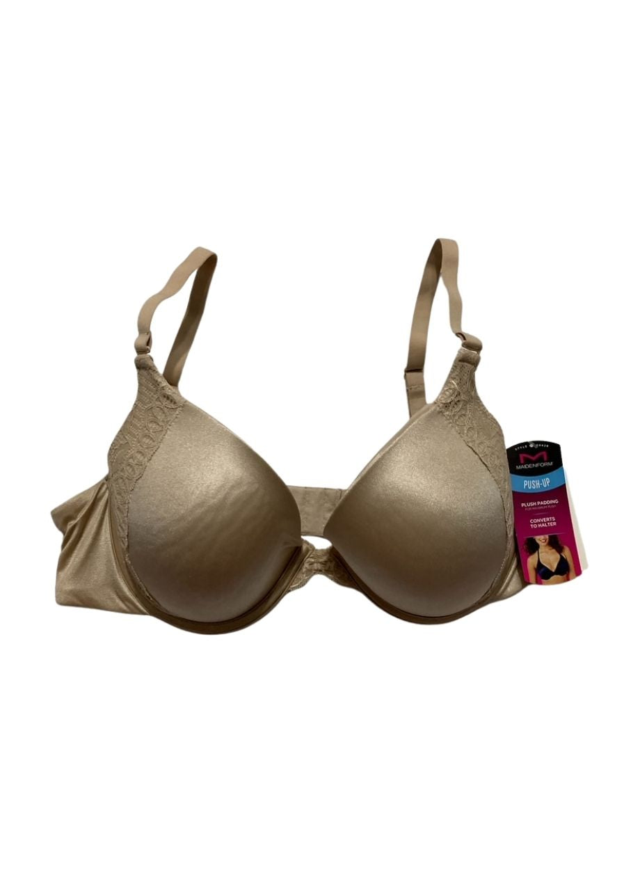 NWD MAIDENFORM Natural Boost Demi Bra NUDE 38C