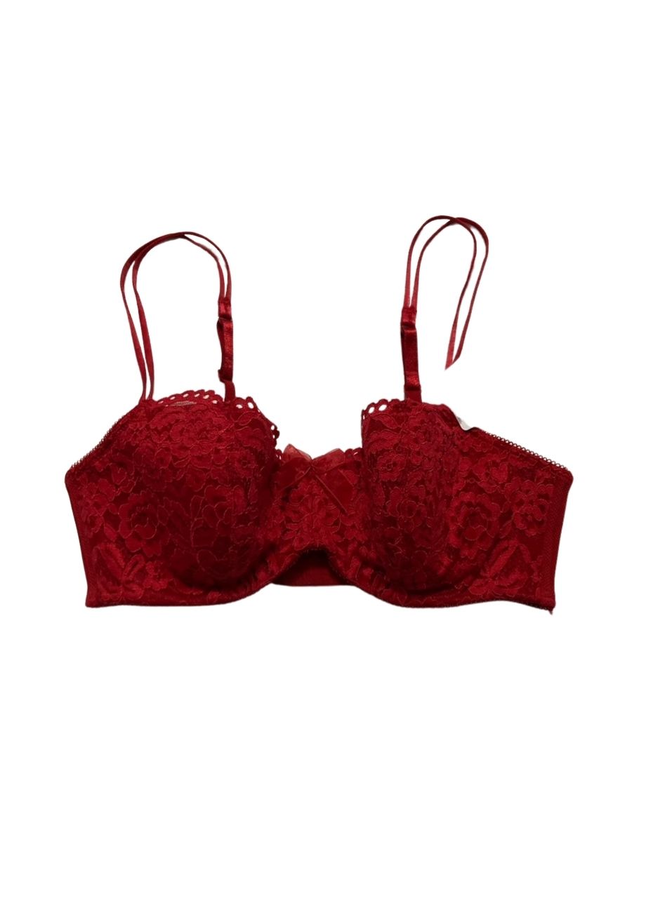 B.TEMPT´D Ciao Bella Lightly Padded Balconette Underwire Bra RED 34D