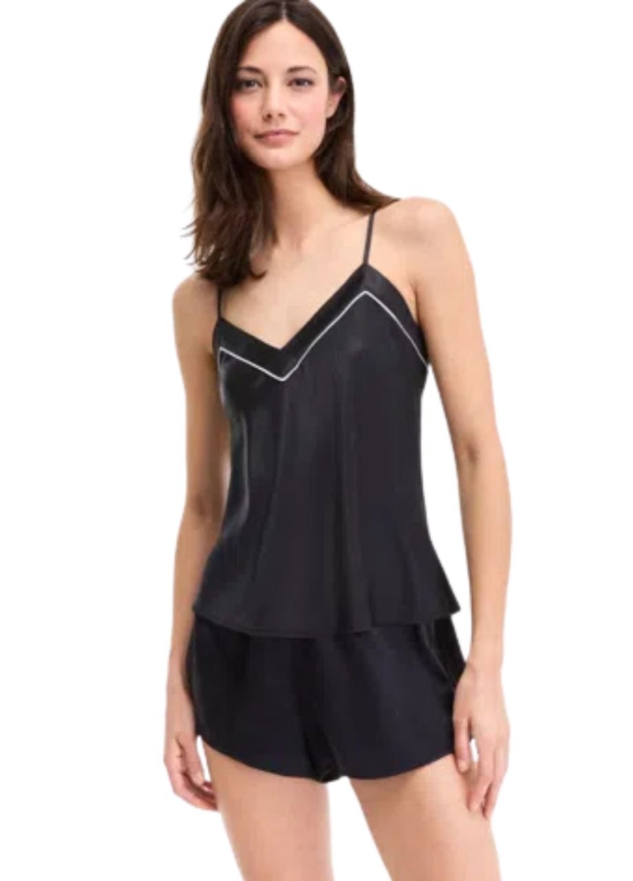 I.N.C Stretch Satin Pajama Set BLACK XL