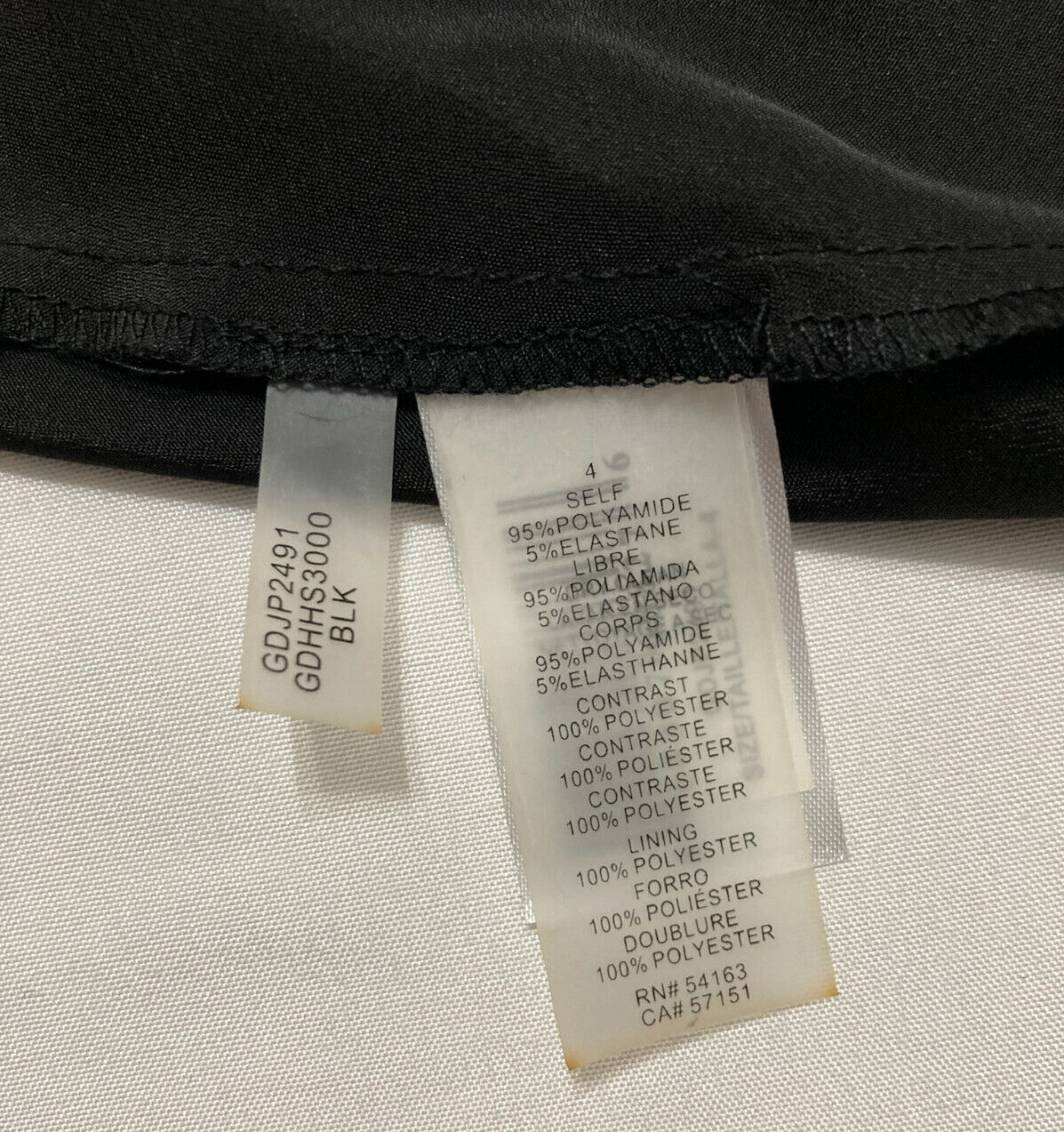 Guess Adjustable Slip Spaguetti Strap Short Petticoat Black 4
