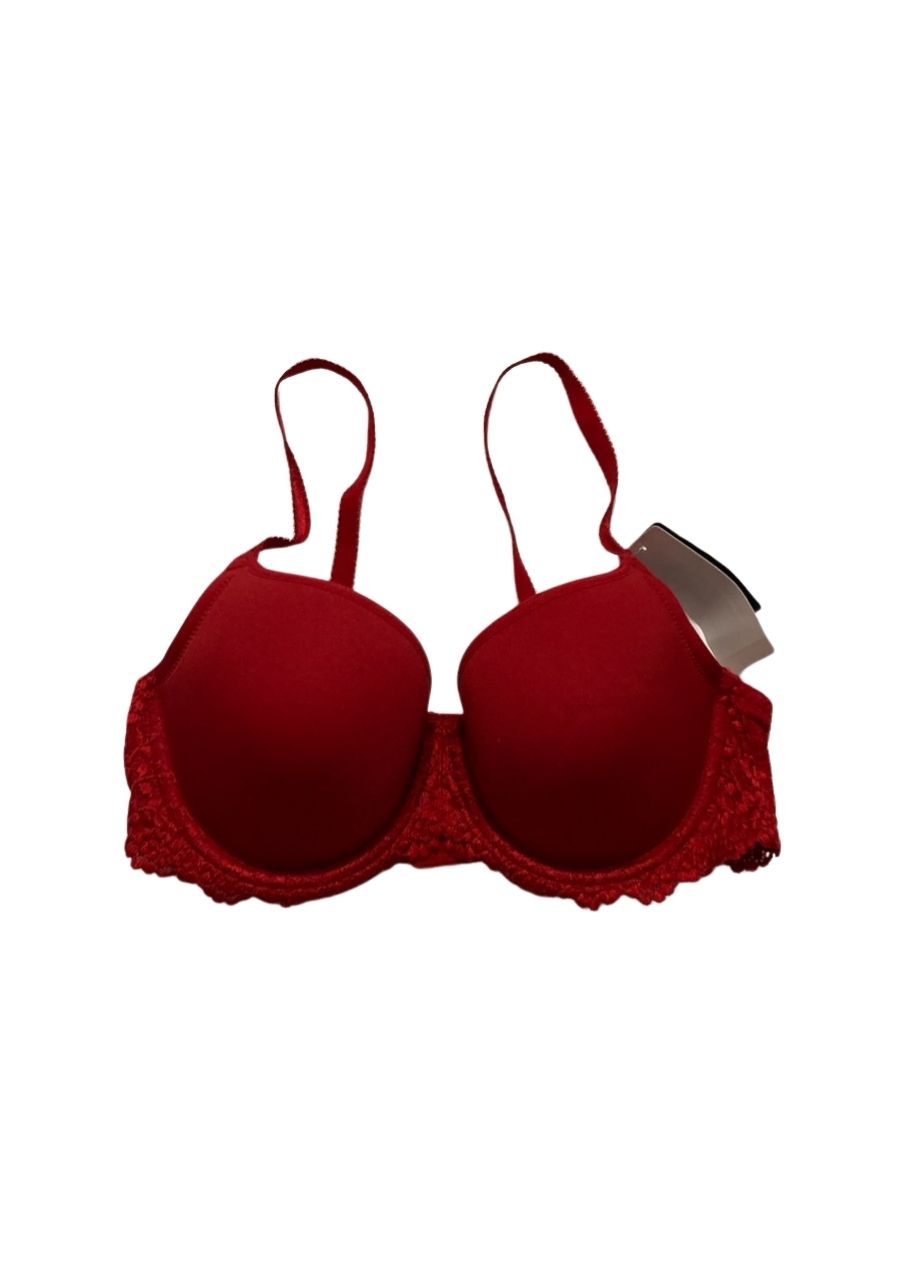 WACOAL Embrace Lace Lightly Padded Underwire Mid Coverage T-Shirt Bra RED 34C
