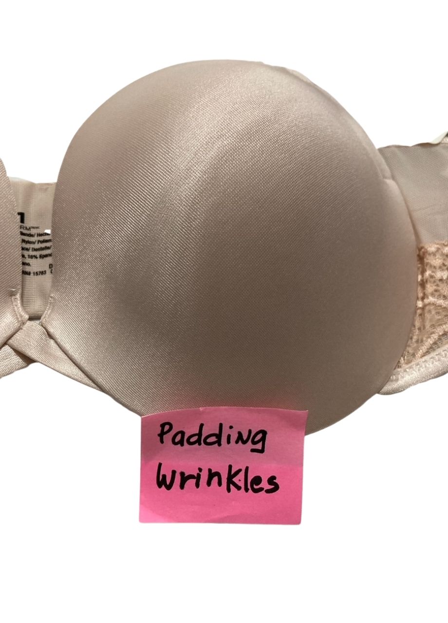 NWD MAIDENFORM Love The Lift Lace Demi Push-Up Bra SANDSHELL 38B